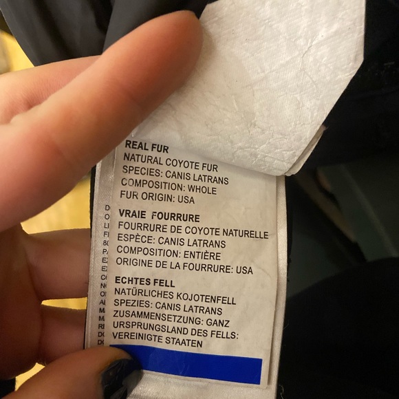 Womens Canada Goose Rossclair Long Parka Fur Hood Size Small, Navy-Marine - Picture 2 of 4